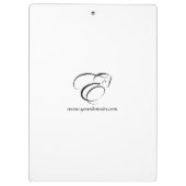 Monogram letter E Paard Klembord (Achterkant)