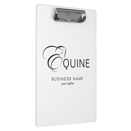 Monogram letter E Paard Klembord (Rechts)