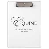 Monogram letter E Paard Klembord (Voorkant)