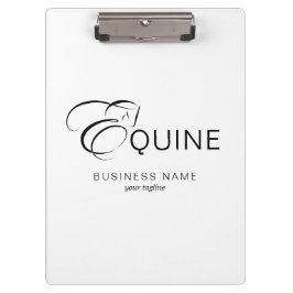 Monogram letter E Paard Klembord