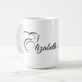 Monogram letter E Paard Koffiemok (Voorkant links)