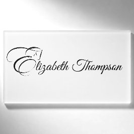 Monogram letter E Paard Naambadge