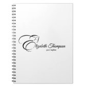 Monogram letter E Paard Notitieboek (Voorkant)