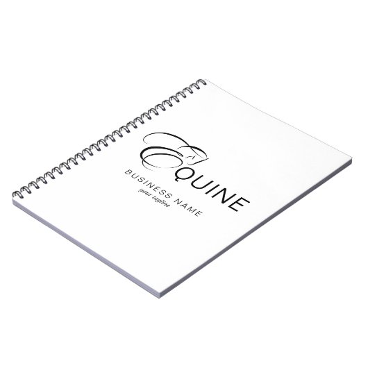 Monogram letter E Paard Notitieboek (Linkerzijde)