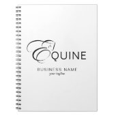 Monogram letter E Paard Notitieboek (Voorkant)