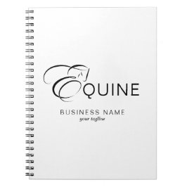 Monogram letter E Paard Notitieboek