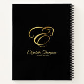 Monogram letter E Paard Notitieboek (Achterkant)