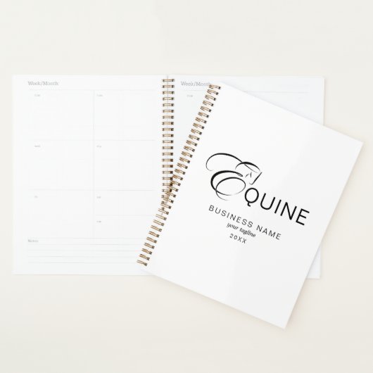 Monogram letter E Paard Planner (Display)