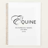 Monogram letter E Paard Planner (Voorkant)