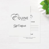 Monogram letter E Paard Visitekaartje (Bureau)