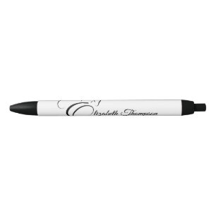 Monogram letter E Paard Zwarte Inkt Pen