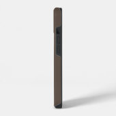 MONOGRAM LETTER EEN MINIMALISTISCHE KLEUR BRUIN iPhone HOESJE (Linkerkant)