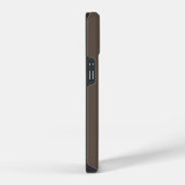 MONOGRAM LETTER EEN MINIMALISTISCHE KLEUR BRUIN iPhone HOESJE (Rechterkant)