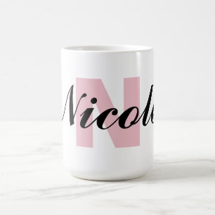 Monogram Letter en Naam Koffiemok