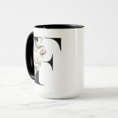 Monogram Letter F koffiemok Mok (Voorkant links)