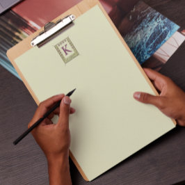  Monogram Letter Floral Lijst Nouveau Briefpapier