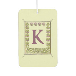  Monogram Letter Floral Lijst Nouveau Luchtverfrisser