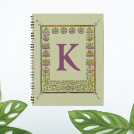  Monogram Letter Floral Lijst Nouveau Planner