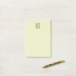  Monogram Letter Floral Lijst Nouveau Post-it® Notes