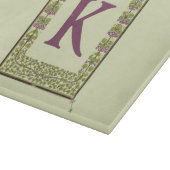  Monogram Letter Floral Lijst Nouveau Snijplank (Hoek)