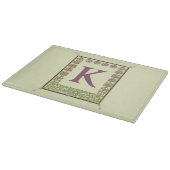  Monogram Letter Floral Lijst Nouveau Snijplank (Hoek)