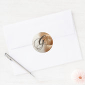 Monogram Letter G Bruiloft Envelop Sticker (Envelop)