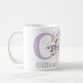 Monogram Letter G & Christelijke naam Koffiemok (Links)