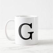 Monogram letter G Klassieke Mok, 11 oz Koffiemok (Links)
