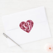Monogram Letter G Pink Roses Sticker (Envelop)