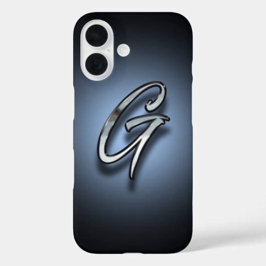 Monogram Letter G Spotlight Achtergrond Case-Mate iPhone Case (Achterkant)