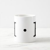 Monogram Letter H Klassieke Mok, 11 oz Koffiemok (Center)