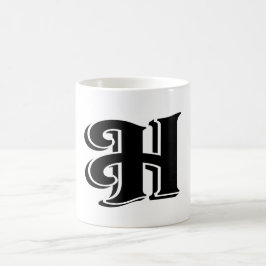 Monogram Letter H Name Initiaal Koffiemok