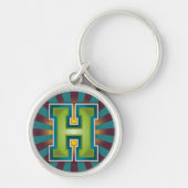 Monogram Letter "H" Sleutelhanger (Voorkant)
