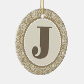Monogram Letter J Alphabet Ornament (Rechts)