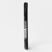 Monogram Letter J Bloem Zwart en Wit Kant Case-Mate iPhone Case (Achterkant/links)