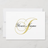 Monogram Letter J Golden Single (Voorkant)