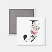 Monogram Letter J | Magneet (Voorkant / Achterkant)