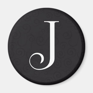 Monogram Letter J Magneet