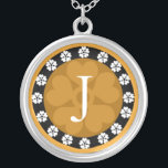 Monogram Letter J Pendant Ketting<br><div class="desc">Show je trots in je initialen met een monogram briefje. De initiaal zilveren hanger maakt ook een gedenkwaardig geschenk voor elke speciale gelegenheid voor de belangrijke mensen van je leven.</div>