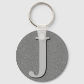 Monogram Letter J Sleutelhanger (Voorkant)