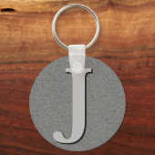 Monogram Letter J Sleutelhanger (Voorkant)