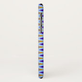 Monogram Letter K Blue en Oranje geometrisch Case-Mate iPhone Case (Achterkant/links)