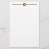 Monogram "Letter K" Briefpapier (Voorkant)