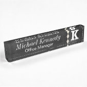 Monogram Letter K Chalkboard Name Bord Naambordje