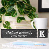 Monogram Letter K Chalkboard Name Bord Naambordje