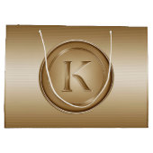 Monogram "Letter K" Groot Cadeauzakje (Achterkant)