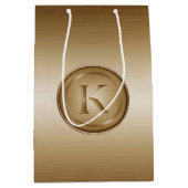 Monogram "Letter K" Medium Cadeauzakje (Voorkant)