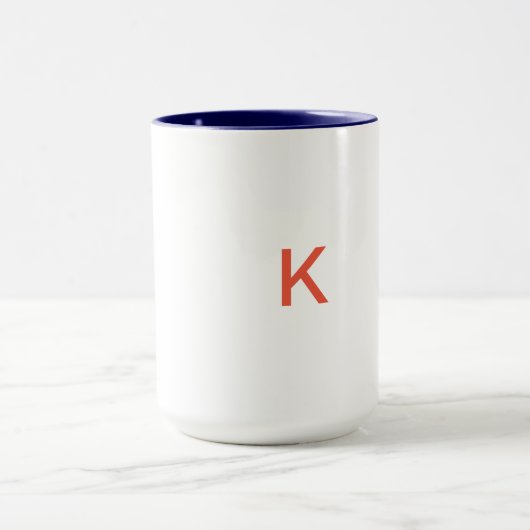 Monogram letter K mok (Midden)