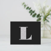 Monogram Letter L Briefkaart (Staand voorkant)