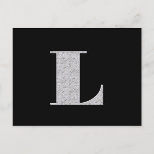 Monogram Letter L Briefkaart